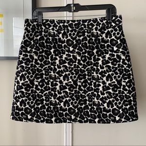 Topshop animal print skirt